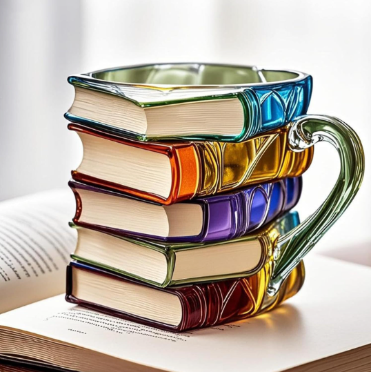 Handcrafted 3D Aurora Book Mug II