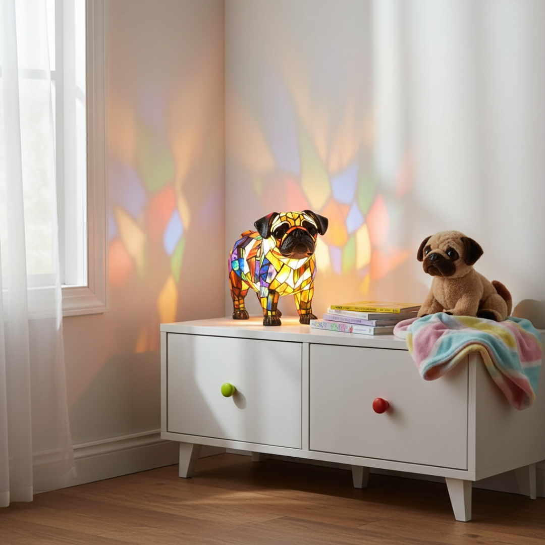 Pug Pippa – Everlasting Glow and Warm Hearth