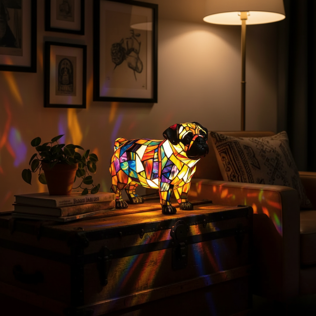 Pug Pippa – Everlasting Glow and Warm Hearth
