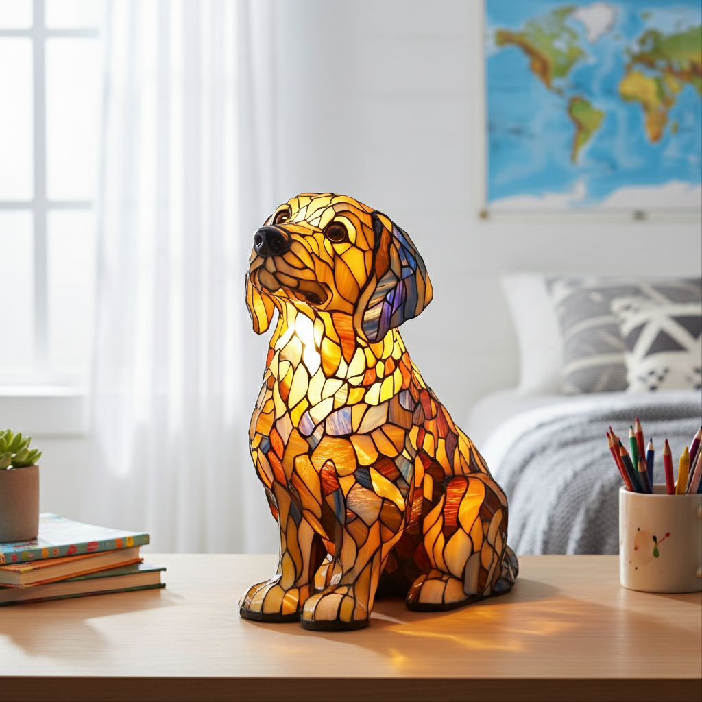Golden Retriever Aurora – Radiant Glow