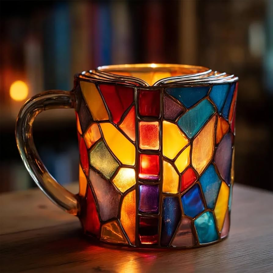 Handcrafted 3D Aurora Book Mug