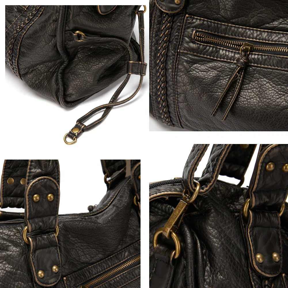 Genuine Leather Handbag - Lysandra