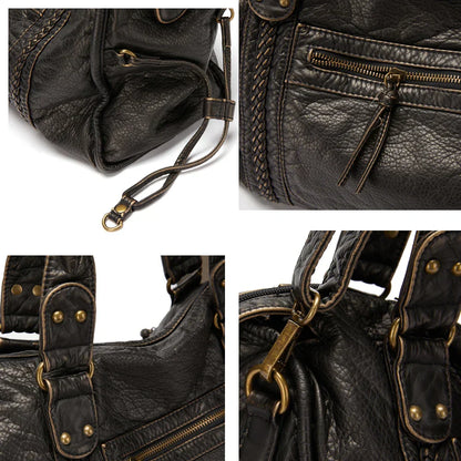 Genuine Leather Handbag - Lysandra