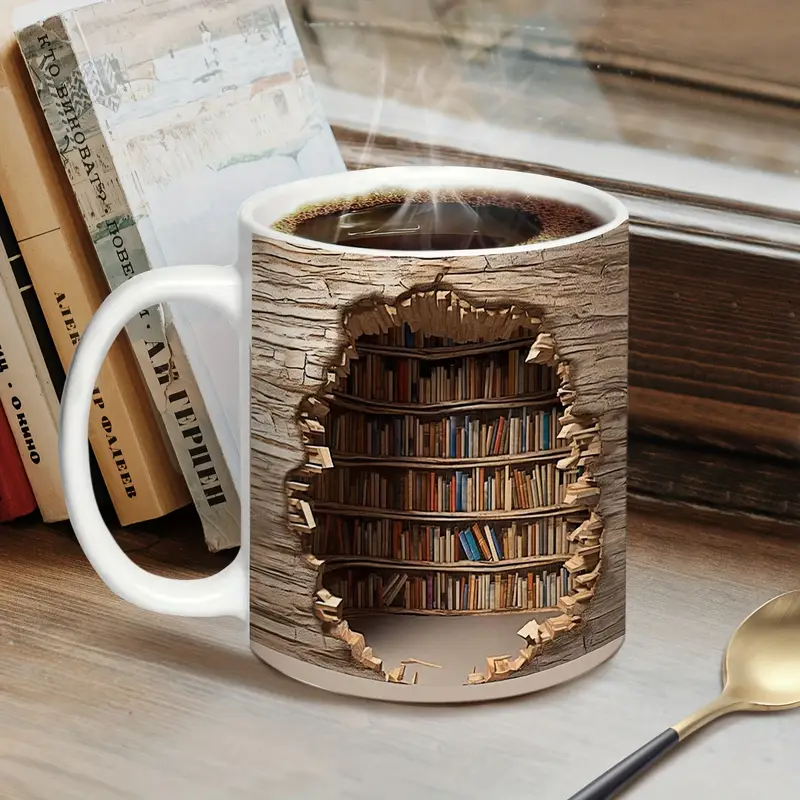 Charming Library Thermometer Mug