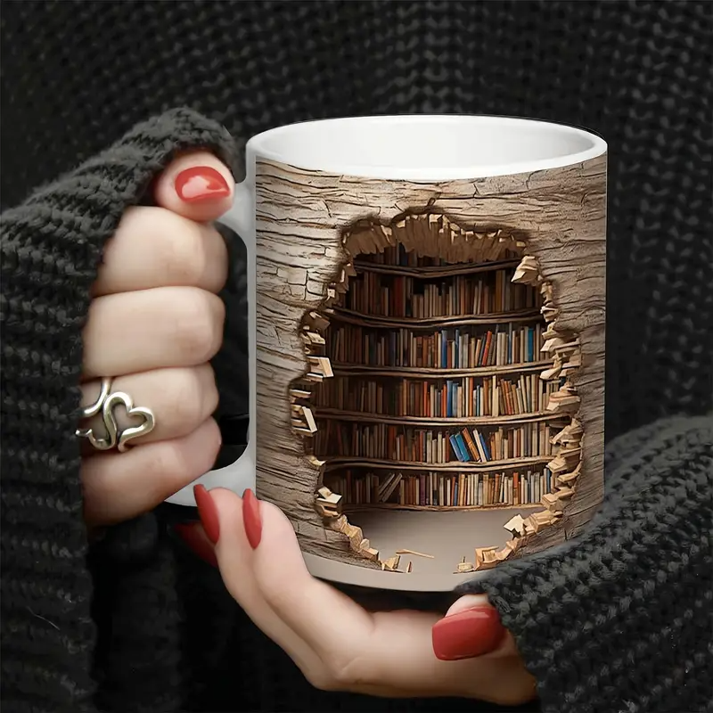 Charming Library Thermometer Mug