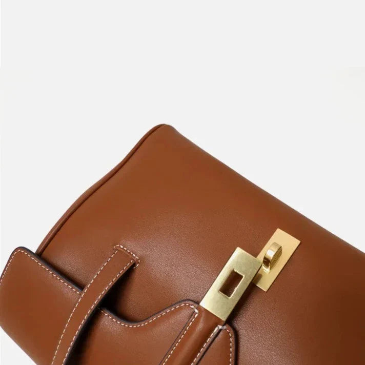 Genuine Leather Tote Bag Ione