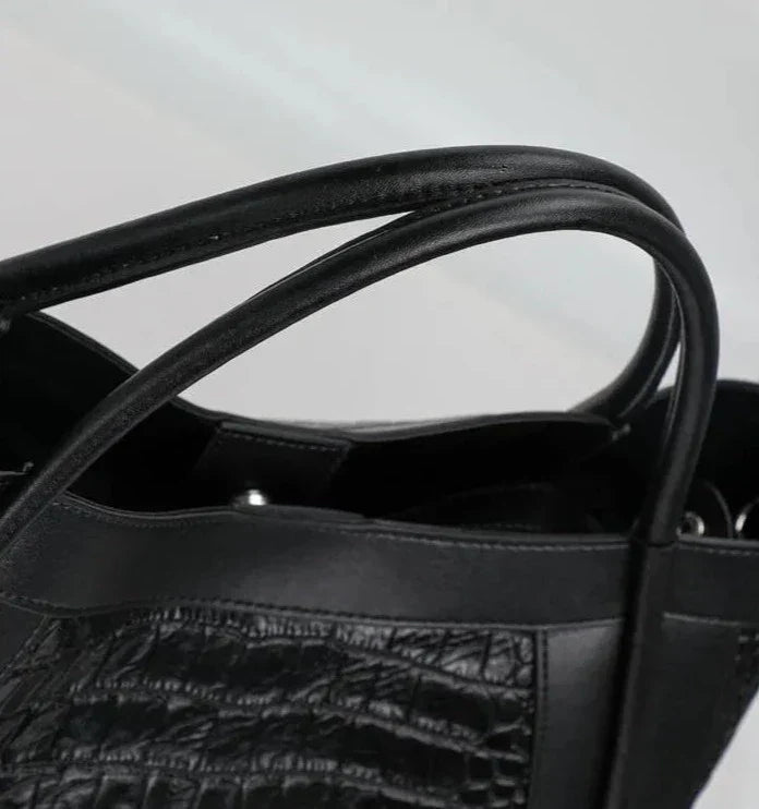 Chloe Croco Medium Genuine Leather Bag