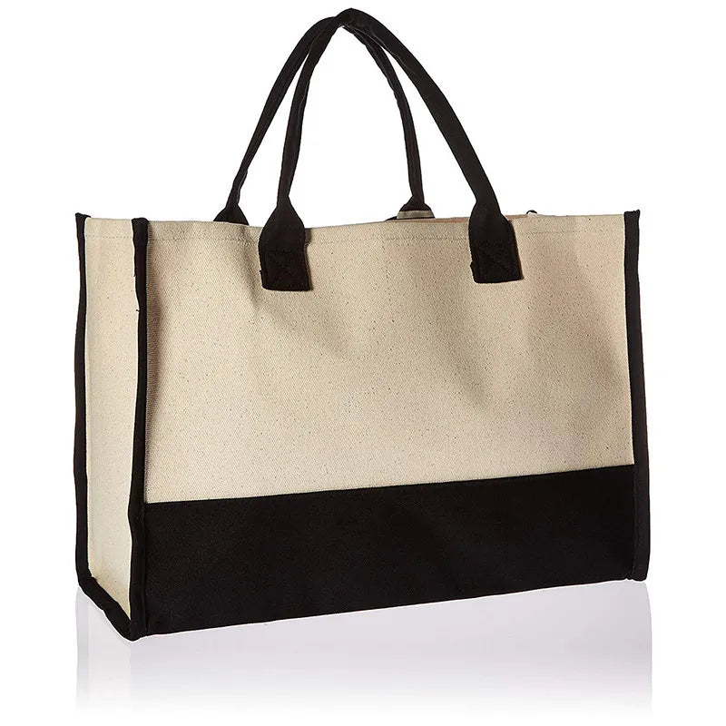 Personalized Initial Canvas Bag